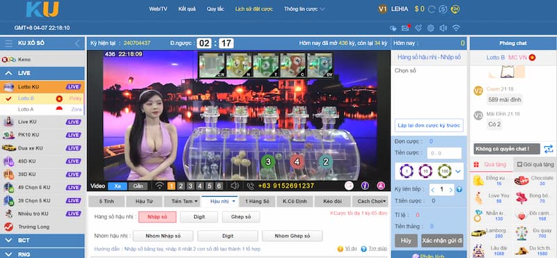 Loại hình xổ số Live Ku trực tiếp